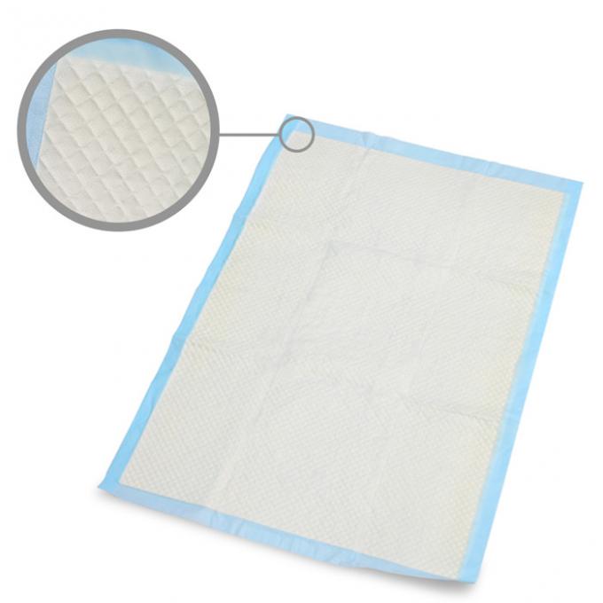 Disposable Incontinence Bed Sheets Protectors , Sanitary Bed Pads Blue