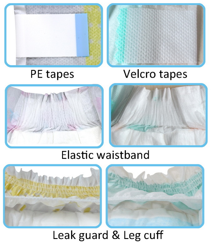 Super Absorption Custom Baby Diapers Safest Disposable Diapers For Babies