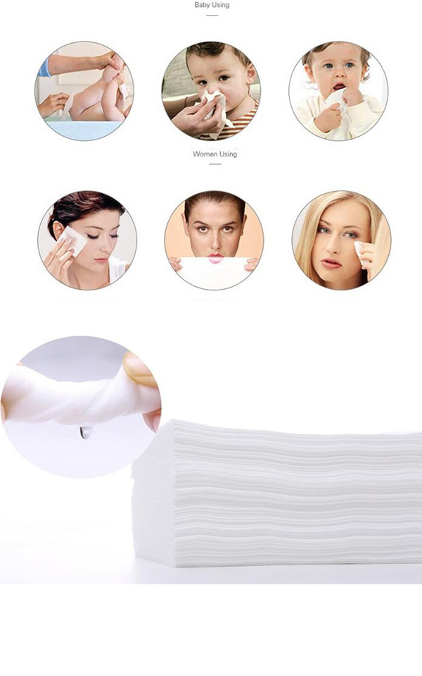 Face Washing Disposable Dry Washcloths For Adults , Dry Antibacterial Wipes 1 Layer