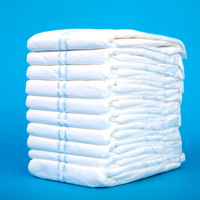 PE Film Cover Thick Extra Absorbent Adult Disposable Diapers Printed