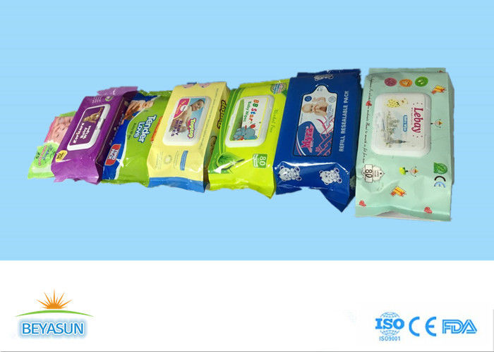 flushable disposable baby wipes biodegradable non toxic logo customized