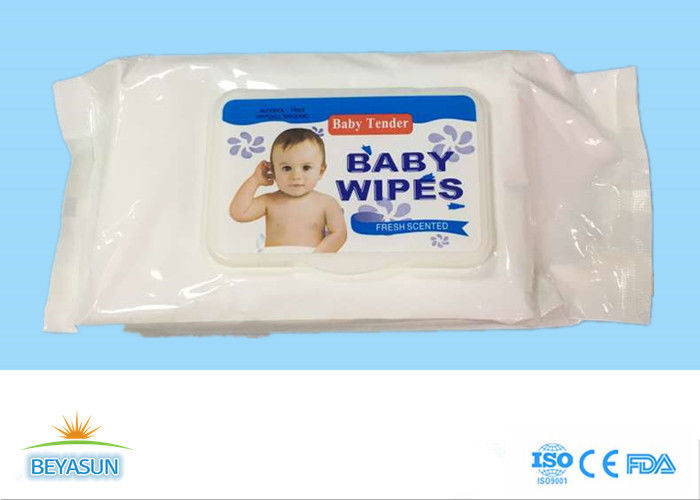 Chemical Free Flushable Antibacterial Baby Wipes Organic 15*20cm Sheet Size