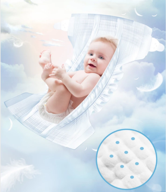 Chemical Free Disposable Newborn Baby Diapers Size 1 Soft Clothlike