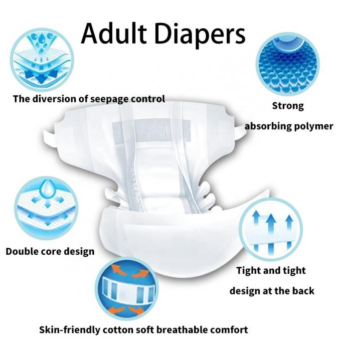 Adult Diaper For Elders Breathable Organic Disposable Adult Free Diapers 0