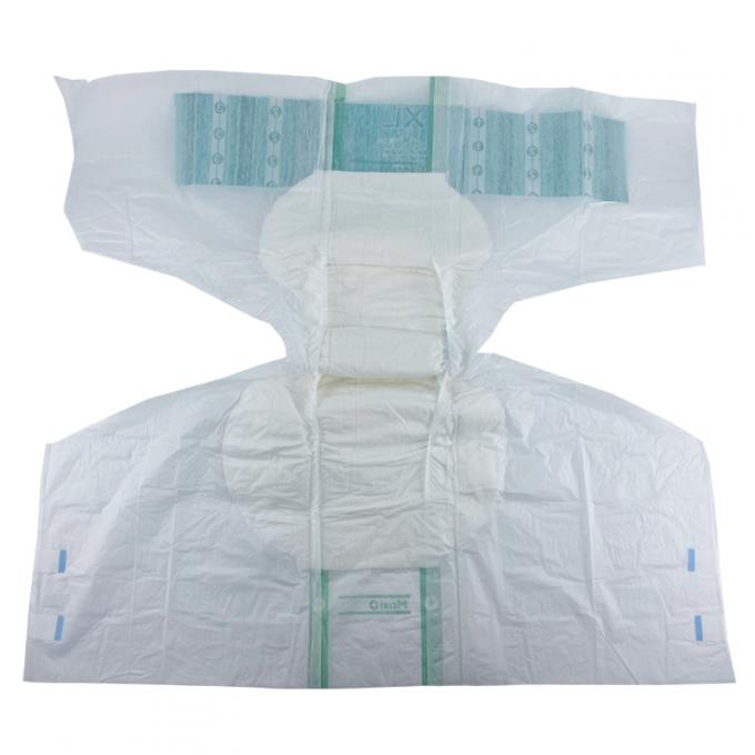Super Comfortable Disposable Adult Diaper With PE Film Backsheet And Printed Features Features PE Tape 0