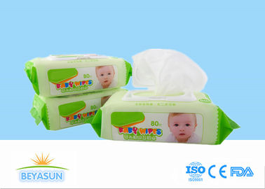 Natural Baby Disposable Wet Wipes Flushable For Hand / Mouth Cleaning