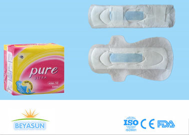 Pure Cotton Ladies Sanitary Napkins , 300MM Size Overnight Sanitary Pads