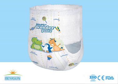 Flexible Disposable Baby Pull Up Pants With Double Layers Leakage Guard