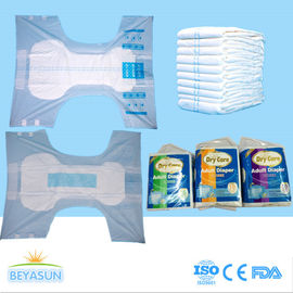 PE Film Cover Thick Extra Absorbent Adult Disposable Diapers Printed / Chemical Free