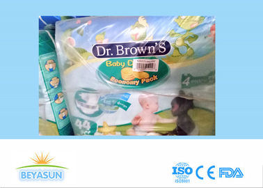 Chemical Free Non Toxic Healthy Dr Brown Infant Baby Diapers , Cotton Backsheet