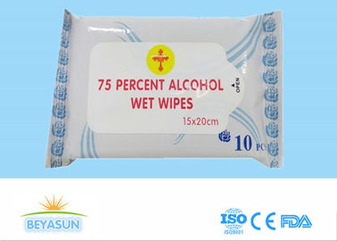 18x20cm 20x20cm 75% Alcohol Disposable Wet Wipes For Personal Care Use