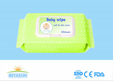 100 Pcs Disposable Wet Wipes , Biodegradable Baby Wipes CE / ISO Passed