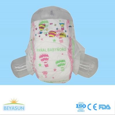 Leaking Proof Velcro Tape Disposable Baby Diapers With Super Absorbency