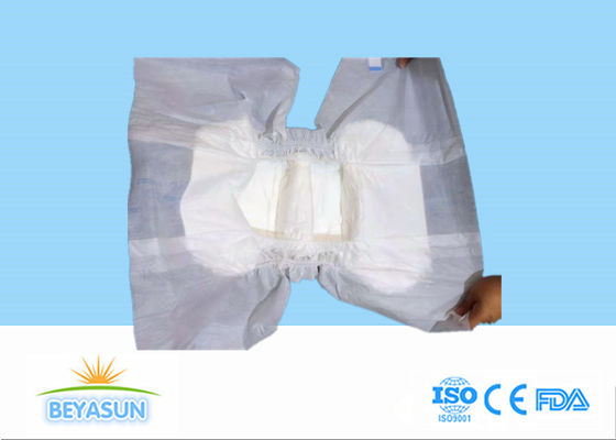Anti Leak Cotton Adult Disposable Diapers With PE Film Backsheet