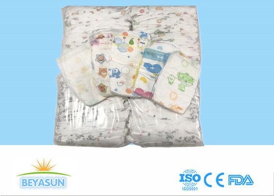 Disposable Elastic Waistband B Grade Baby Diapers With SAP Layer