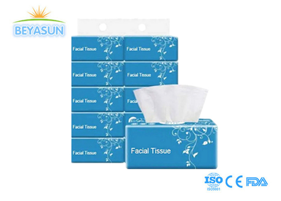 Professional Manufacturer Soft Pack White Facial Tissue Paper, 2 Ply , 100% Virgin Paper