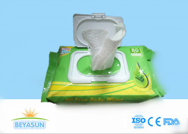 Skin Care Disposable Wet Wipes No Chemicals With Private Label , 60gsm Weight