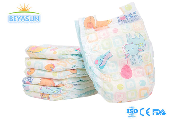 Unisex Customizaiton Disposable NB Size Baby Diapers Free Sample High Absorption Diapers With Velcro Tape