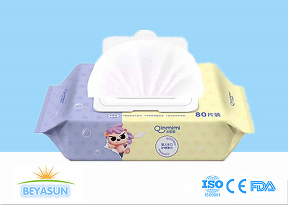 Custom Vitamin E Mouth Hand Cleaning Disposable Biodegradable Baby Cleansing Soft Wipes Baby Wet Wipes