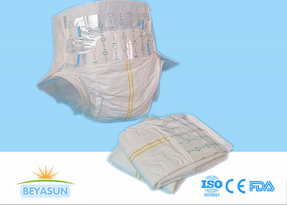Elderly Diaper Soft Breathable High Absorption Adult Diaper Printed Tape Type Senior Adult Nappy