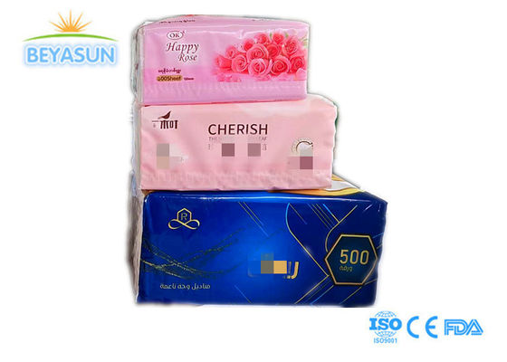 Custom Logo Wholesale Facial Tissue Paper Eco Friendly 3 Ply 4 Ply Cleaning Facial Tissues 400 Sheets