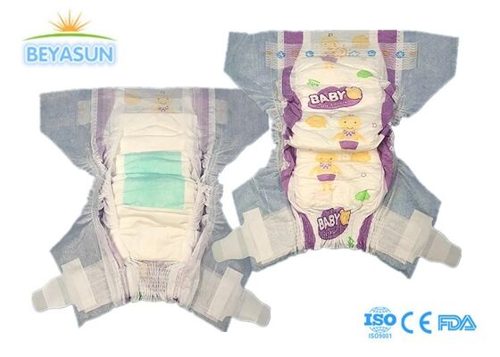 Wholesale S Size Bay Diaper Non-woven Fabric Thin Disposable 3-6KG Baby Diaper Boy/girl Pants 62piece/pack Diapers