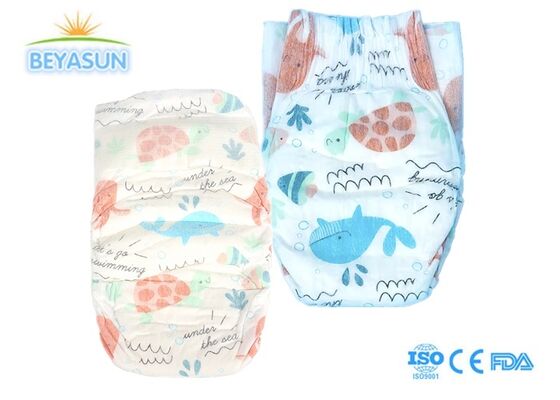 Printed Baby Diapers Non Irritating Care Newborn Delicate Skin Instant Absorption Lock Water Medical Grade Baby Diaper