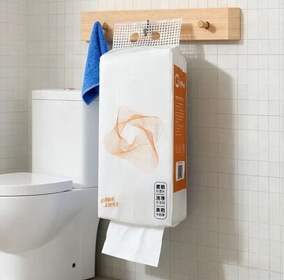 Bottom-Mounted Hanging Toilet Paper Hang on Wall Tissue Soft Paper with Large Capacity