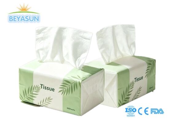 Family Soft Pack Facial Tissue 2 Ply 200 Sheets Jasmine Scented No Fluorescent Agent for Thailand Supermarkets