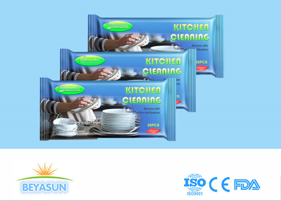 Nonwoven Lampblack Stove Kitchen Cleaning Wet Wipes Disposable Household 80 Pulls